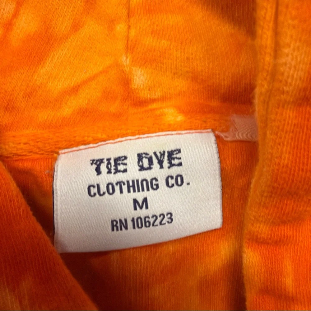 Tie‎ Dye Clothing Co Wild Thing FBLA Hoodie Orange Sweatshirt Women’s Medium